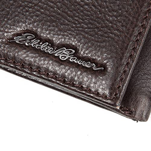 Eddie Bauer Men Signature Leather Trifold Wallet3