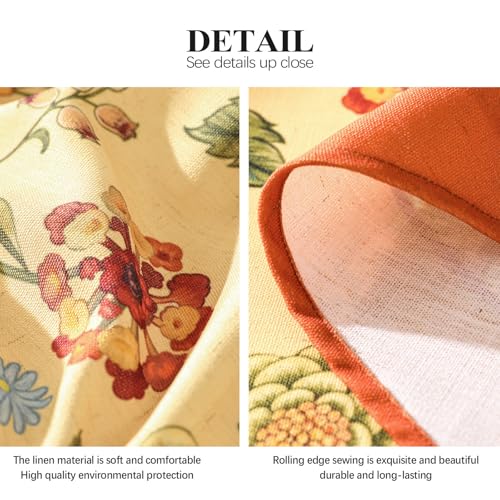 bilin gaier Designer Vintage Rectangular Linen Tablecloth,71"x55"-Bellano by bilin gaier - Used condition - Image 6