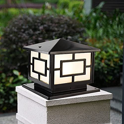 Post lamp fixture robuste contre la pluie pour sécuriser la cour