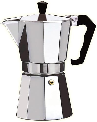 Cafetera de aluminio para estufa de café expreso - 6 tazas
