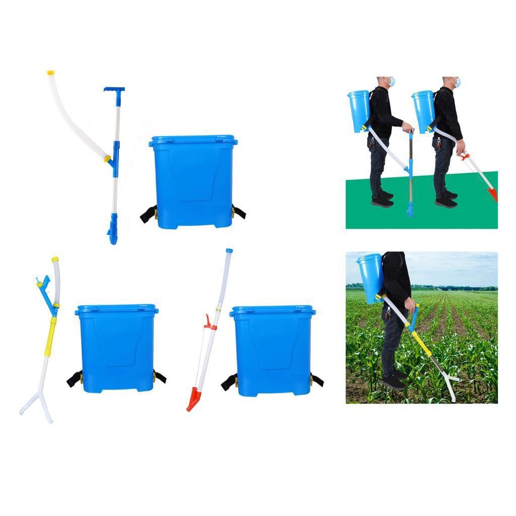 Manueller Düngerstreuer (25 L) – Ergonomischer Griff – Gartenbedarf – Gemüsedünger – Sprühdüngerspender, höhenverstellbar