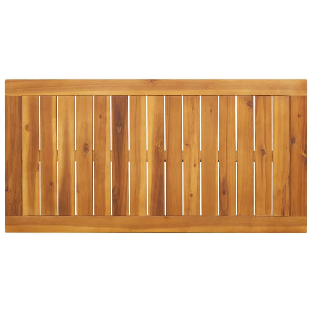 Stół ogrodowy 110 x 56 x 75 cm, wykonany z litego drewna akacjowego, odporny na warunki atmosferyczne, składany, na taras, balkon, do ogrodu, na stół do jadalni na zewnątrz