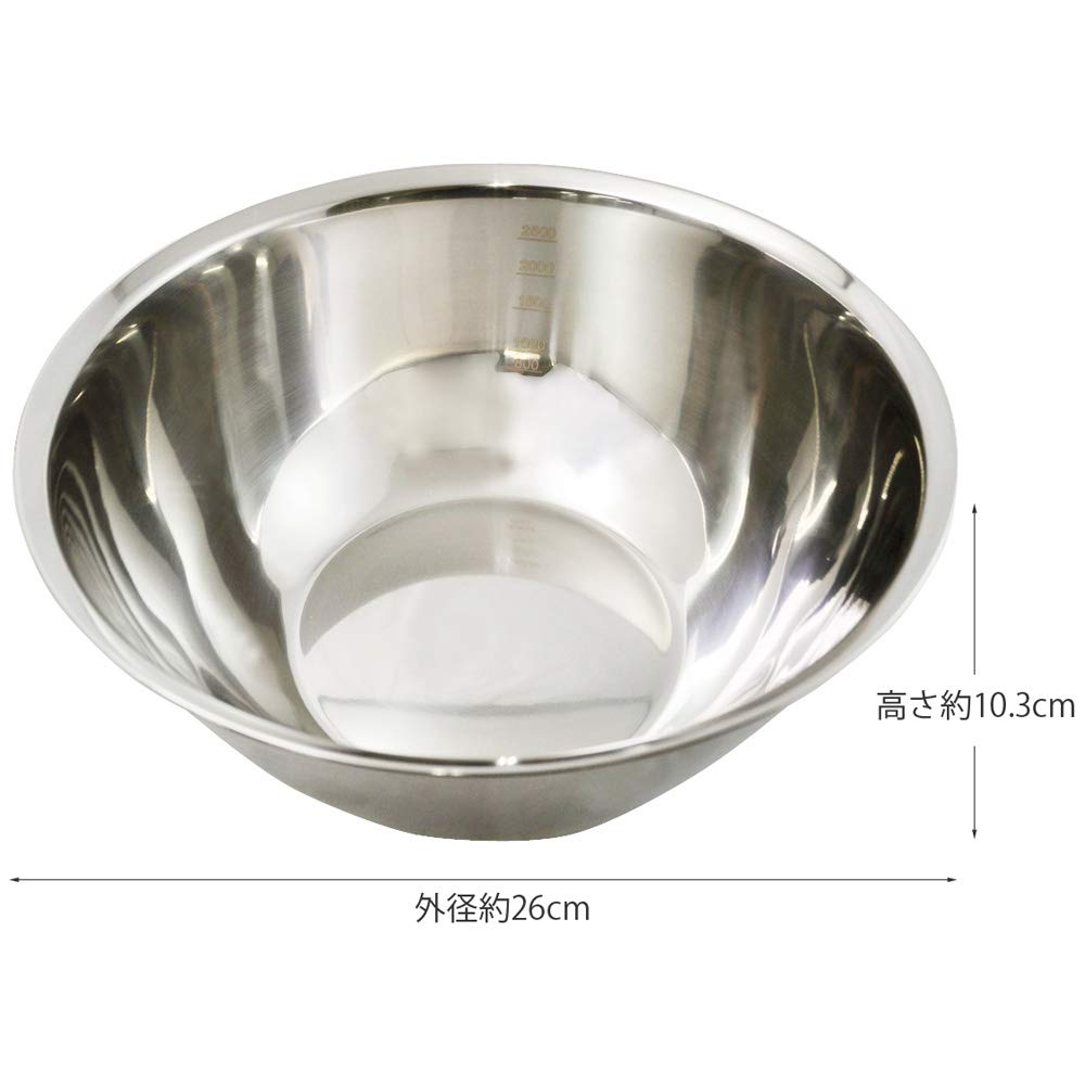 Amazon｜貝印 KAI 深型ボール NEW COOKDAY 目盛付 24㎝ DF5407｜ボール