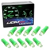 iJDMTOY 10pcs Projector Head 37 73 74 79 T4/T5 Wedge LED Bulbs Compatible With Car Gauge Cluster...