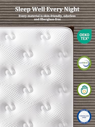Image of BedStory Medium Firm King Mattress 12 Inch, Hybrid King Size Mattress in a Box, Back Pain Relief, Luxury Pocket Spring Mattress, Fiberglass-Free, No Odor, 10 Year Warranty
