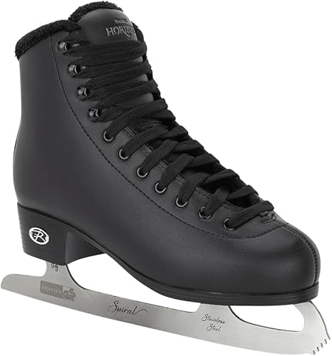 Riedell Patines Horizon - Patines de hielo para adultos - Patines de hielo artísticos recreativos con hoja de acero inoxidable