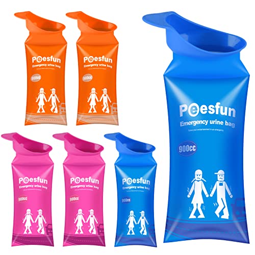 SANPUK Disposable Urinal Bags with the large open,900ml Portable Toilet Pee Bags,Emergency Vomit Bag for Men,Women,Pregnant,Patient,Kids,Camping Travel and Traffic