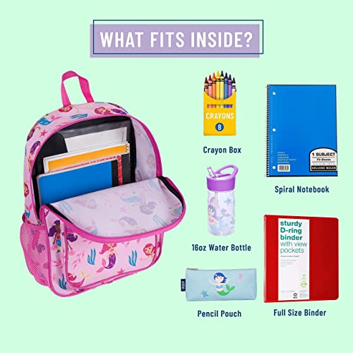 Wildkin Day2Day Kids Backpack Bundle With Lunch Box Bag (Groovy Mermaids) #TOP3