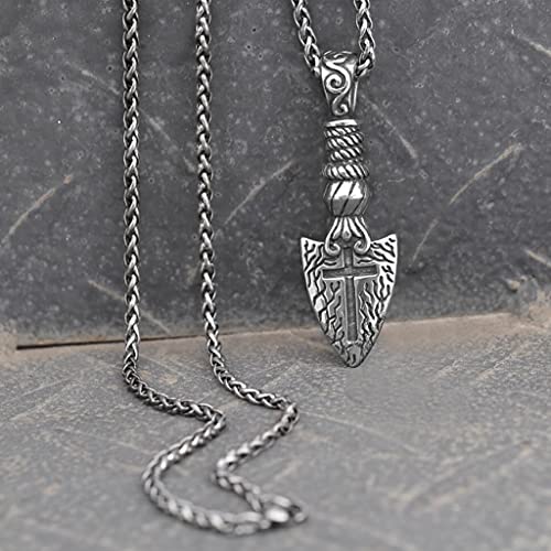 Collier Viking Gungnir pour homme style biker et rock rétro