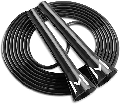 Motivated Mindset Jump Rope for Exercise, Speed and Endurance Training - 5.5” Handles - Skipping Rope for Kids & Adults Aerobic Training at Home or Outdoors - Travel Bag Included