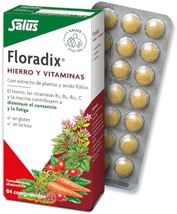 Salus - Floradix Suplemento de Hierro - Reduce el Cansancio y la ...