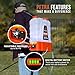 PetraTools Battery Powered Backpack Sprayer 4 Gallon - 6 Hours Long Battery Life & Padded Straps for Comfort - HD4000 Electric Backpack Garden Sprayer with 6 Spray Nozzles & 90PSI Adjustable Pressure