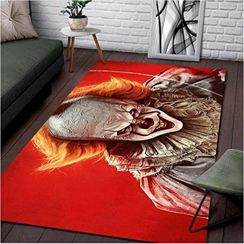 LFRAQY Alfombras de Suelo con Personajes de películas de Terror, alfombras Antideslizantes para Dormitorio y Sala de Estar, alfombras de película 180x280cm