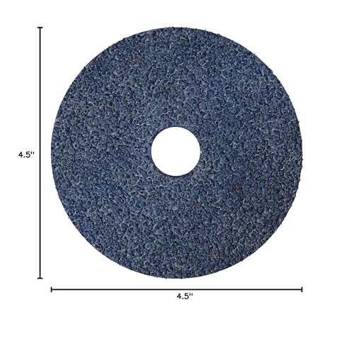 Image of Weiler 59731 Tiger Zirconia Alumina Resin Fiber Sanding & Grinding Disc, 4-1 /2 inch Diameter, 24 Grit, 7 /8 inch Arbor Hole (Pack of 25)