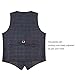 Zicac Men's Unique Advanced Custom Vest Skinny Wedding Dress Waistcoat (M,Blue)