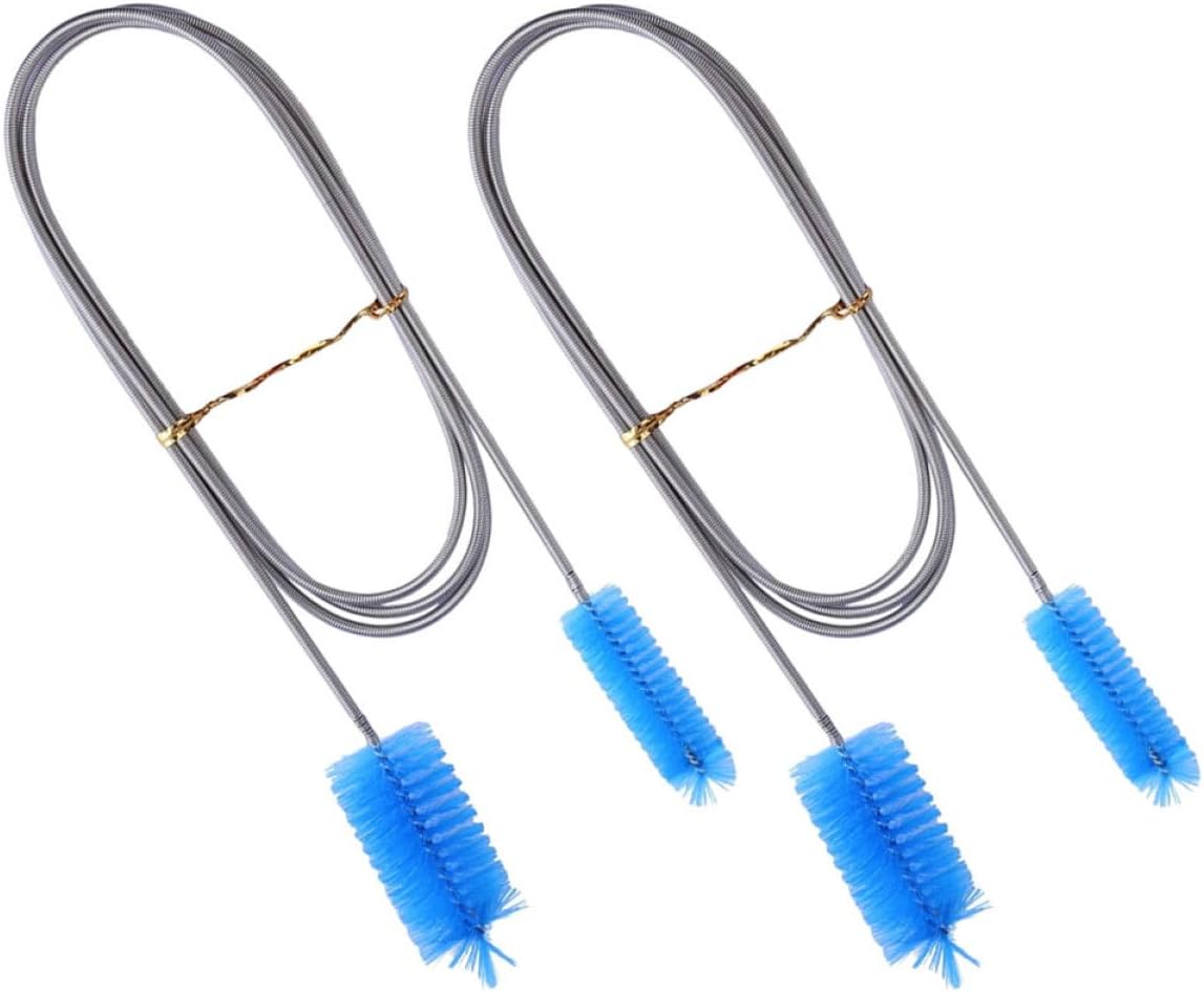 Mobestech 8pcs Double-Ended Aquarium Cleaning Brush Flexible Fish Tank Brush Spring for Thorough Cleaning of Tanks Hoses Drains