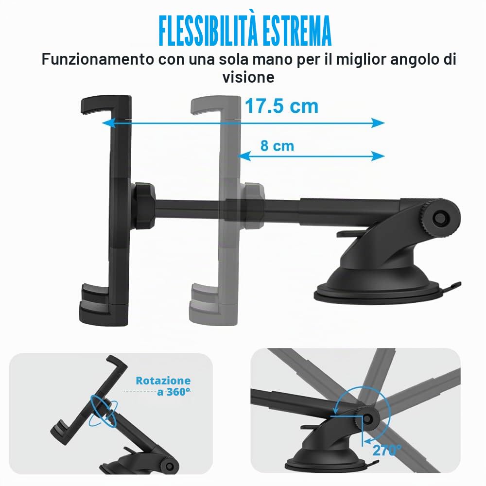 Supporto Fisso Per Tablet Da Cruscotto Auto, Furgone O Camion – Per IPad Mini 3/2/1, BuyBits 33987