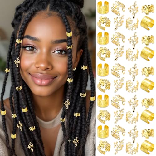 Accesorios de cabello en metal dorado, 40 piezas miniatura 1