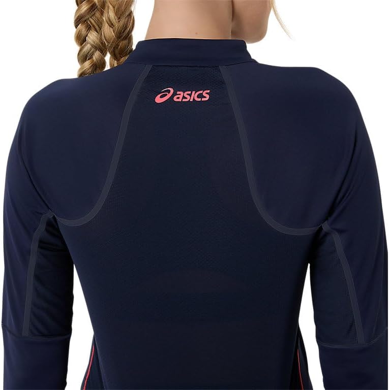 ASICS Women's Match 1/2 Zip Long Sleeve TOP Tennis Apparel
