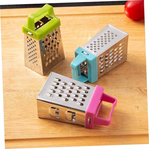 Rallador pequeño de acero inoxidable ABOOFAN 3 piezas miniatura 4