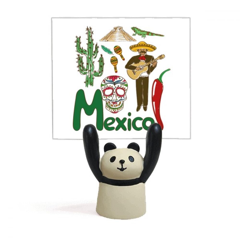 Support pour mémo dessin animé décoration panda mexicain - 4