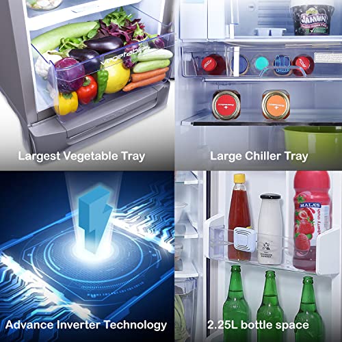Image of Godrej 210 L 5 Star Inverter Direct-Cool Single Door Refrigerator Appliance (RD EDGEPRO 225E 53 TDI ST RH, Steel Rush, Base Stand with Drawer, Jumbo Vegetable Tray, 2022 Model)