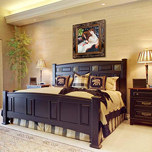 La Pastiche Dgr7227-Fr-620Bp20X24 Lady Lilith With Excalibur Framed Hand Painted Oil Reproduction, 35.5" X 31.5", Multi #TOP3