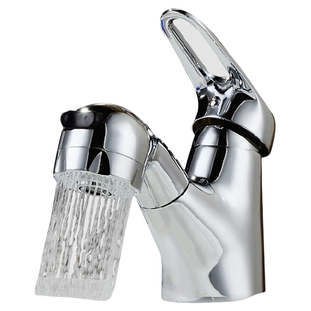 Weirun Women's Chrome Kitchen Sink Mixer Tap With Pull Out Spray Head Caravan Monobloc Campervan Bathroom Brass Pull Down Tap With Sprayer Camping Sink Tap For Rv Marine Boats Campers Motorhomes Travel Trailers