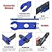 Hilitchi Solar Crimping Tools for 2.5-6.0mm² Solar Panel PV Cable, Wire Stripper and Cutter, 10pcs Male Female Solar Panel Cable Connectors, 1 Pair of Solar Connector Spanner