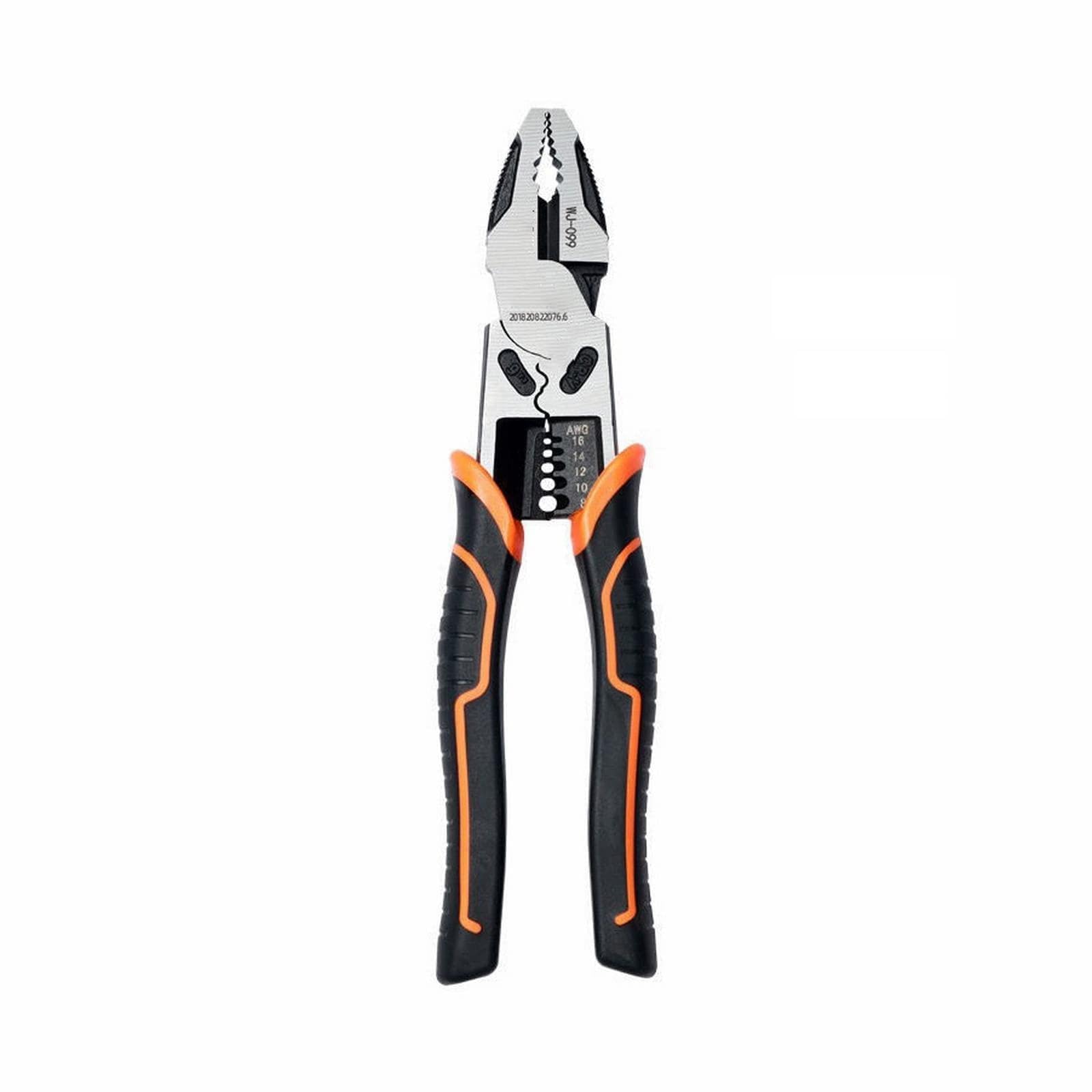Jingyan One Color Pliers Multifunctional Electrician Pliers Wire Cutter Cable Stripper Crimping Tool Universal Nose Hand Tools