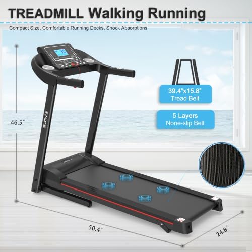 Caminadora Eléctrica Plegable con Inclinación 2.5HP, 12 Programas, App Fitshow miniatura 4