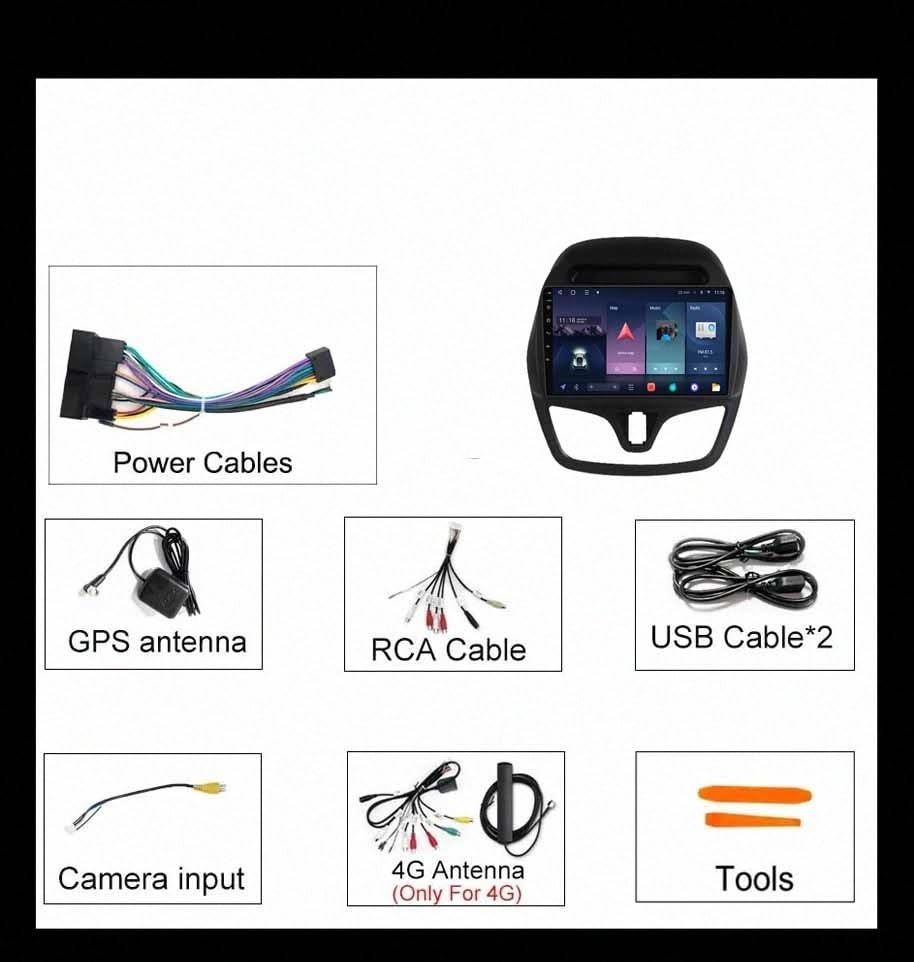 Radio GPS para Chevrolet Spark con pantalla Bluetooth para solucionar las llamadas al conducir 7