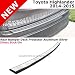 Toyota Highlander XU50 14-15 Rear Bumper Deck Trim Protector Aluminum Silver