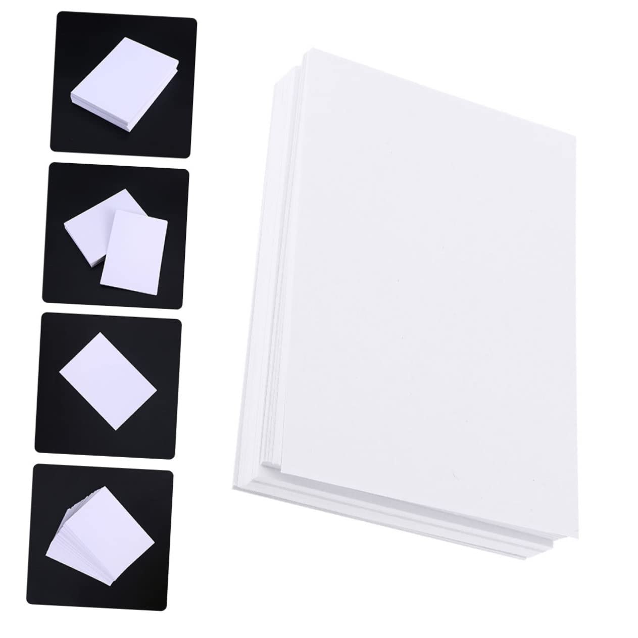 FONDOTIN 100 Blatt Aquarellpapier Weiß für Schüler und Anfänger Malpapier mit Glatter Oberfläche und Widerstandsfähig gegen Knicken zum Zeichnen und Basteln