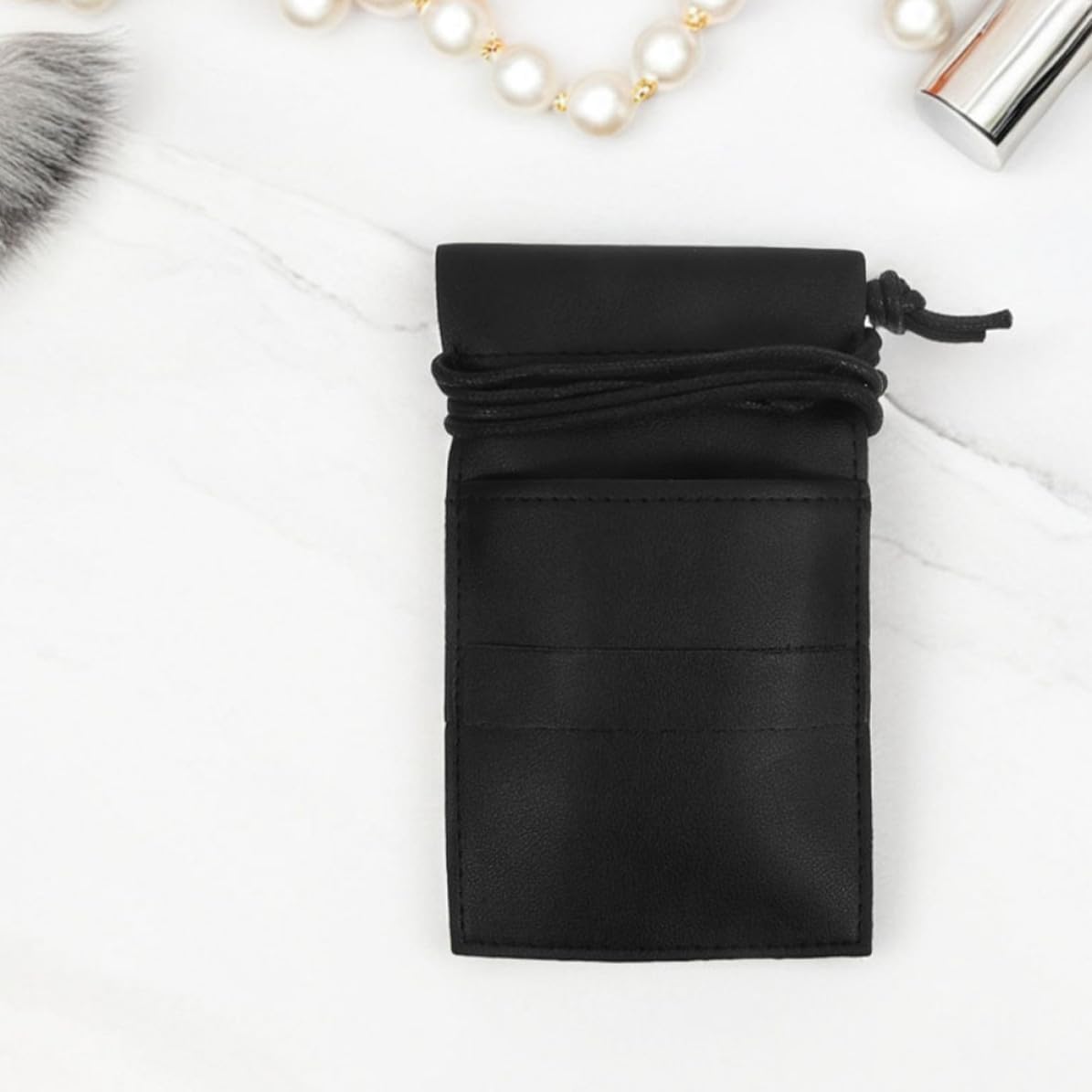 2pcs Hairdressing Scissor Waist Bag Pu Leather Salon Tool Pouch with Large Capacity and Scissor Protection for Professional Hairdressers and Personal Use