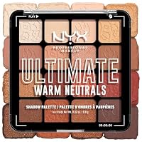 NYX Professional Makeup Lidschattenpalette mit 16 Farbtönen, Intensives und langanhaltendes Finish, Vegane Formel ohne Inhaltsstoffe tierischen Ursprungs, Ultimate Shadow, Farbton: Warm Neutrals – Ansicht 3