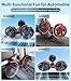 DICMKY Dual Head 12V/24V Cooling Fan for Car, 4-in-1 Car Seat/Windshield/Window/Roof Fan, Adjustable Suction Cup Car Fans That Blow Cold Air Cooler, Car Accessories for Truck RV SUV Sedan Van Boat