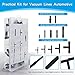 Vacuum Connector Assortment Vacuum Line Fittings Kit 113Pcs 12 Sizes, Tube Connectors for Vacuum Hose Automotive, Vacuum Tee Connectors Reducer Straight Connectors
