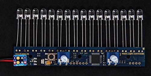 Running LED Light Chaser 16 Channel Light with Different Effects + 16 Orange 5mm LEDs