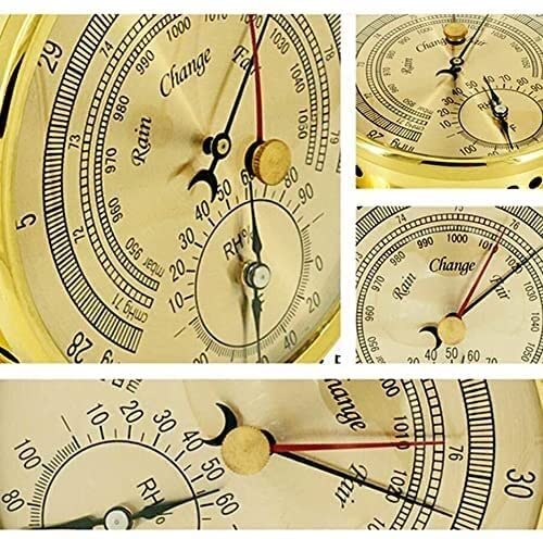 Amazon.co.jp: 気圧計、ダイヤル式気圧計、 3 in 1 温度湿度気圧計