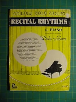 Paperback Recital Rhythms For Piano (Schaum Solo Series) Book