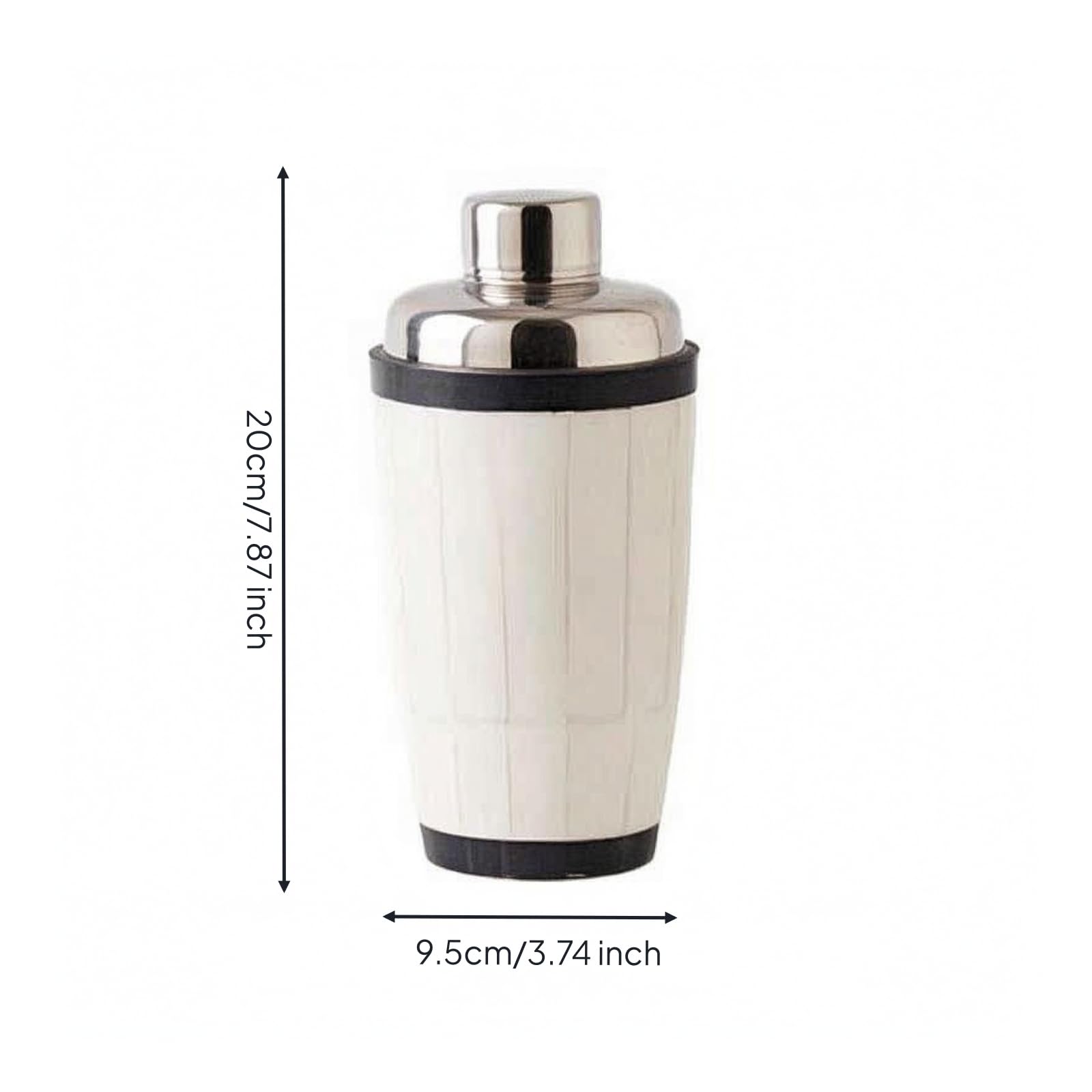 Secchiello Decorativo per Ghiaccio in con in Ottone Spazzolato E Struttura Resistente in Acciaio Accessorio per Tavolo E Bancone Adatto per Sala da Pranzo Intrattenimento, 9.5x20cm