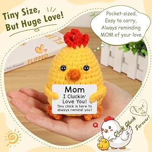 Funnychickenmomgiftsformothersdaybirthdayeasteriloveyougiftsformotherbonusnewmomstepmomhandmadecrochetanimalschickenbestpresentformamamotherinlawpresentfromdaughterson Urban Country Home Decor Funny chicken mom gifts for mothers day birthday easter i love you gifts for mother bonus new mom stepmom handmade crochet animals chicken best present for mama mother in law present from daughter son urban country home decor