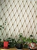 Sicherheitszaunnetz für Kinder, Haustiere, Katzen, 2×4M(6.6×13ft) Hanfseil Sicherheitsnetz, Balkontreppe Fenster Anti-Fall-Netz, Outdoor-Kinderspielplatz Klettertunnel Schutznetz, Foto Wandbehang Netz