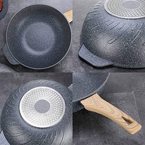 Wok con mango de madera y diseño ergonómico miniatura 4