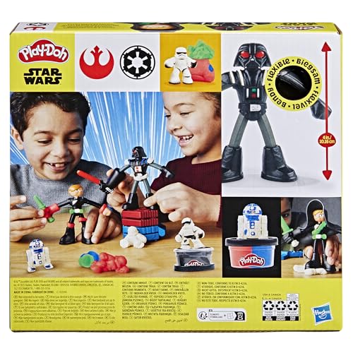 Play-Doh Star Wars Squish & Slice Lightsabers Playset, Bendy 4 Inch Luke Skywalker & Darth Vader Action Figures, Imagination Toys for 4 Year Old Boys & Girls & Up - Image 12