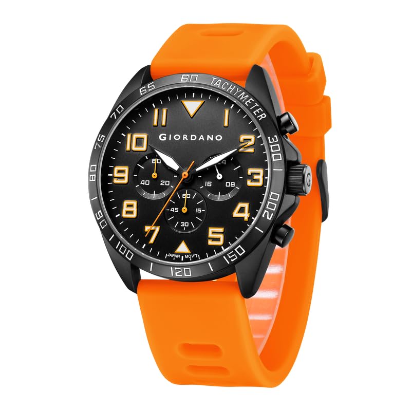 giordano Multi Function - Performance Sport Watch for Men with Stopwatch Function & Silicon Strap-picture-16