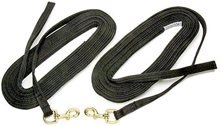 Monty RobertsOfficial Set of Two 30ft Long Lines - Lightweight Nylon with Cotton Core, Brass Snaps, Easy on Hands, Designed for Ground Training, Promotes Balance and Natural Movement in Horses!