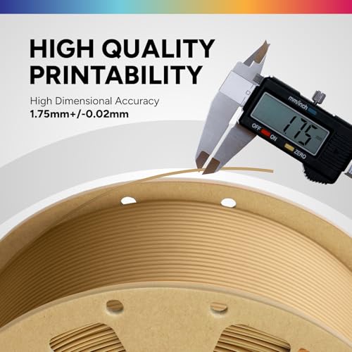 Image of OVERTURE PLA Filament 1.75mm PLA 3D Printer Consumables, 1kg Cardboard Spool (2.2lbs), Dimensional Accuracy 99% Probability + /- 0.03mm, Fit Most FDM Printer