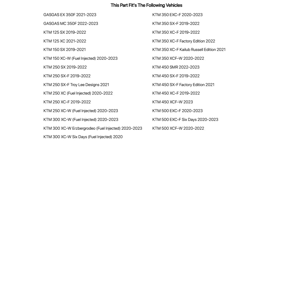 TUSK Grab Handle Black for KTM 350 XCF-W 2020-2022